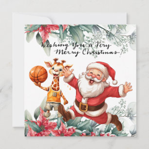 Baloncesto con tema para Navidad