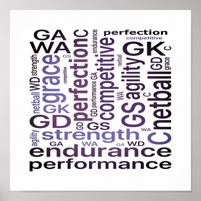 Baloncesto de arte de palabras motivador (Frente)