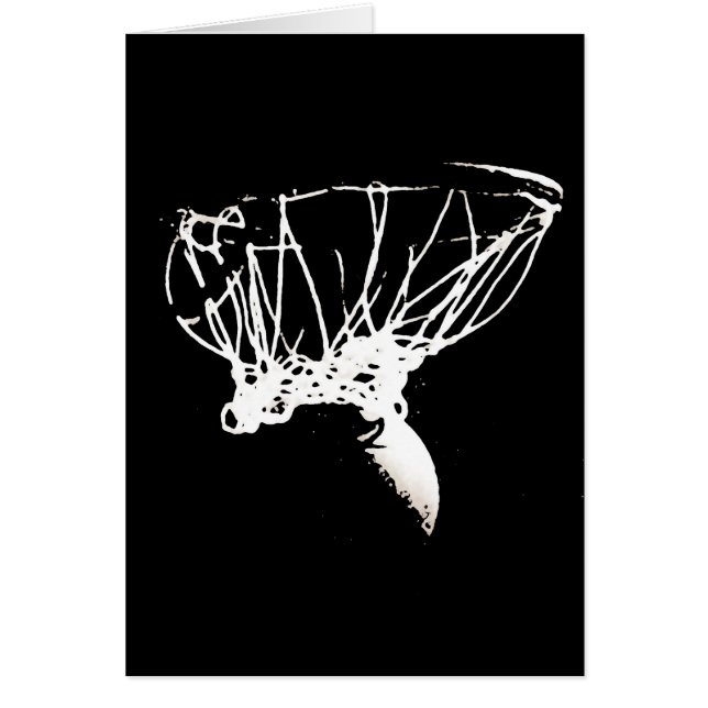 Baloncesto de arte pop blanco negro (Frente)