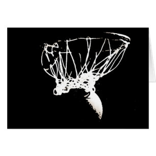Baloncesto de arte pop blanco negro