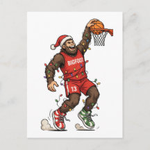 Baloncesto de Bigfoot Sasquatch Navidad 2026 Holid