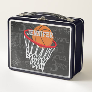 Baloncesto de Chalkboard y Hoop personalizados