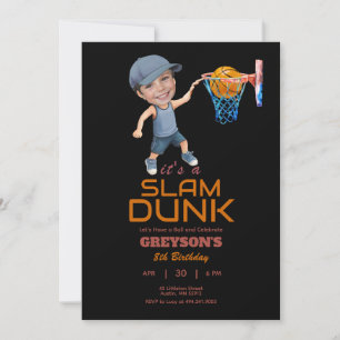 Baloncesto de cualquier edad Invitación a la foto