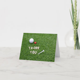 Baloncesto de golf con Gracias por amor y tee en v