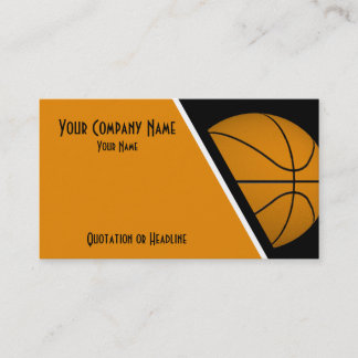 Baloncesto de las tarjetas de visita