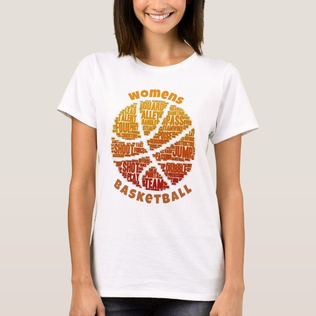 Baloncesto de mujeres camisetas (Anverso)