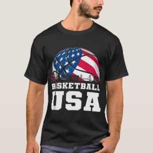 Baloncesto Ee.Uu. Apoya Al Equipo De Camiseta Ee.U