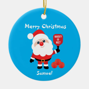 Baloncesto 🎅 el ornamento cerámico de Santa