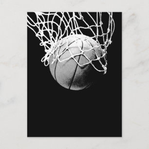 Baloncesto en sombras cierra tarjetas postales ver