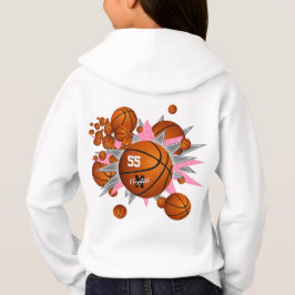 baloncesto estrellas grises rosadas deportes chica