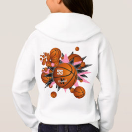 baloncesto estrellas negras rosadas deportes chica