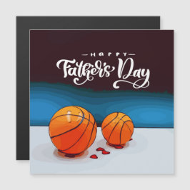Baloncesto feliz día del padre con bolas