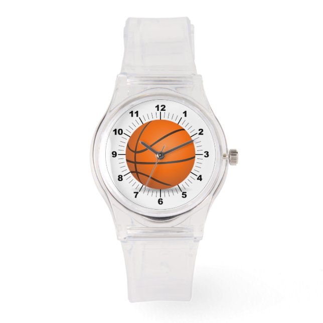 Baloncesto femenino: Reloj de silicio rosa (Anverso)