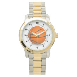 Baloncesto femenino sobredimensionado reloj de dos