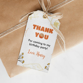 Baloncesto Gracias Etiqueta Cumpleaños Baby Shower