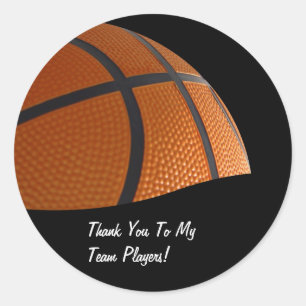 Baloncesto Gracias Pegatinas