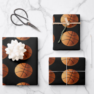 Baloncesto naranja En Negro, Hojas De Envoltura De
