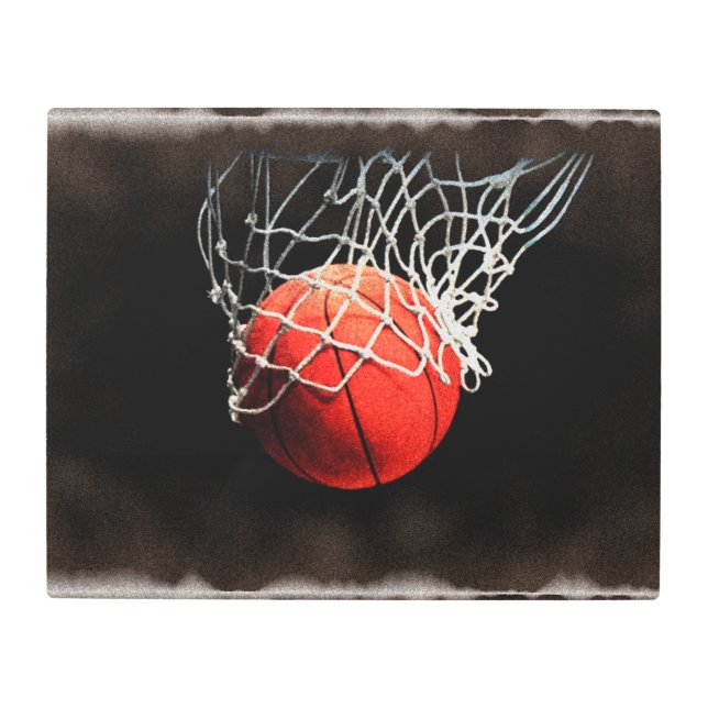 Baloncesto Pintura Digital Arte Deportivo (Anverso)