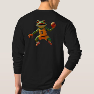 Baloncesto Rana hombres camiseta de manga larga ne