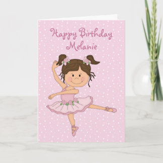 Baloncesto Rosa Cute 1 Tarjeta de Cumpleaños