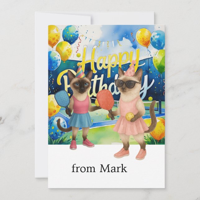 Baloncesto Saludo de cumpleaños (Anverso)