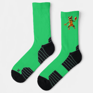 Baloncesto Sangre verde calcetines de alto rendimi