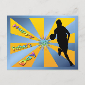 Baloncesto - Tarjeta postal del día del padre feli
