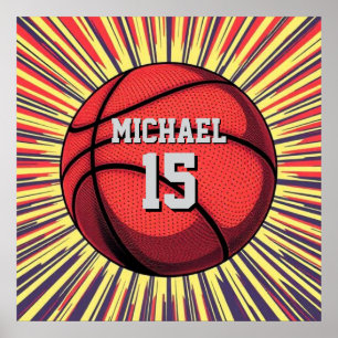 Baloncesto Tu Nombre Arte Pop