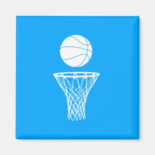Baloncesto y azul del imán del aro