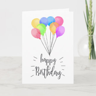 Balones acuáticos Tarjeta de felicitación de cumpl
