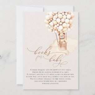 Balones de oso marrón Tarjeta de envoltorio para b