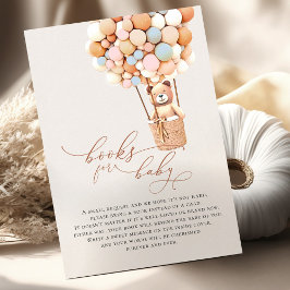 Balones de oso marrón Tarjeta de envoltorio para b