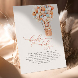 Balones de oso marrón Tarjeta de envoltorio para b