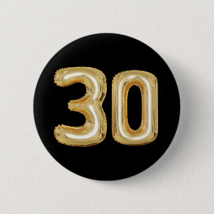 Balones de Relieve metalizado de oro con botón de 