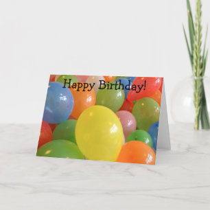 Balones justos - Tarjeta de cumpleaños feliz
