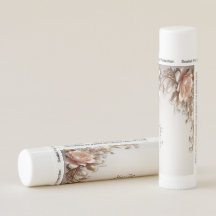 Bálsamo Labial de Flores Suaves Rosadas y Blancas