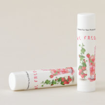 Bálsamo Labial de Jugo de Fresa Bebida Fría Frutas