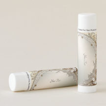 Bálsamo Labial Perlas Flores Blancas Modernas
