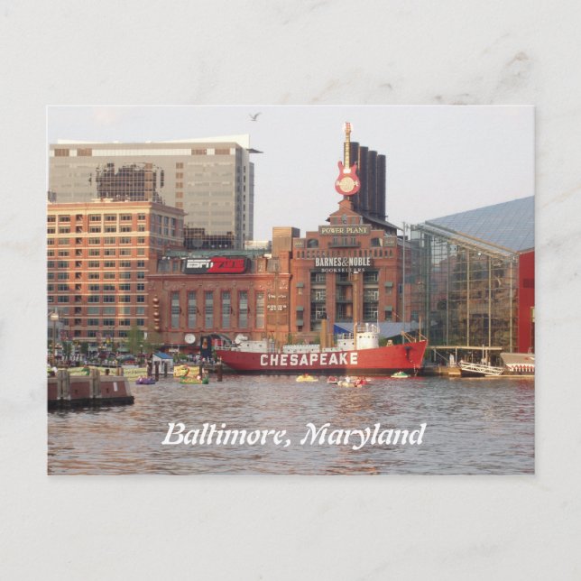 Baltimore, postal de Maryland (Anverso)