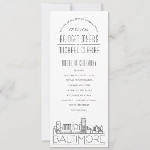 Baltimore   Programa de Boda Modern Deco