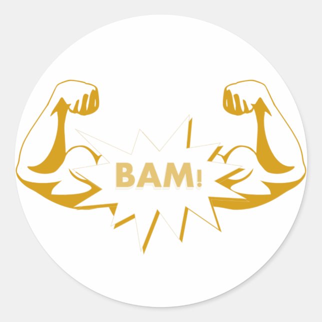 ¡BAM! pegatina (Anverso)