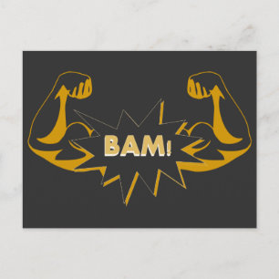 ¡BAM! postal para el animador o el apasionado del