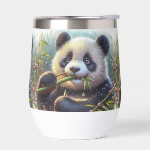 Bambú de oso panda adorable