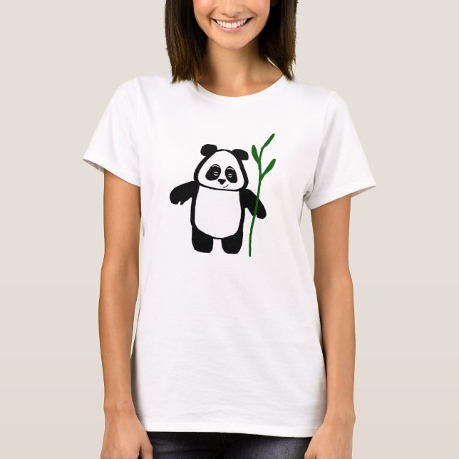 Bambú la camiseta de las señoras de la panda (Anverso)