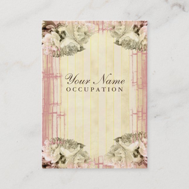 Bambú y Crema - Tarjeta de visita (Anverso)