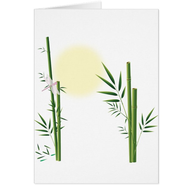 Bambú y libélula (Frente)