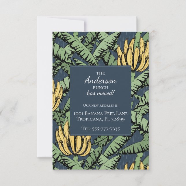 Banana Bunch Nuevas tarjetas de Invitación móviles (Anverso)
