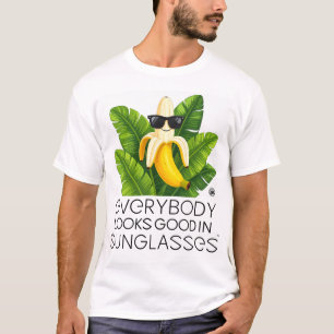 Banana con Gafas de Sol - Camiseta del Día Interna