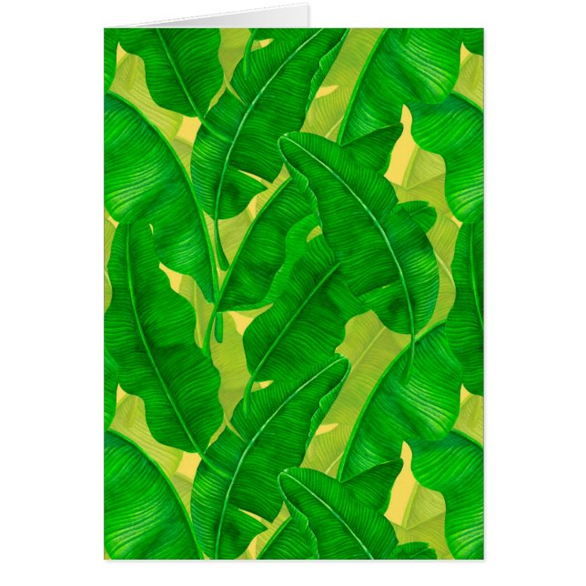 Banana leaves watercolor pattern (Frente)