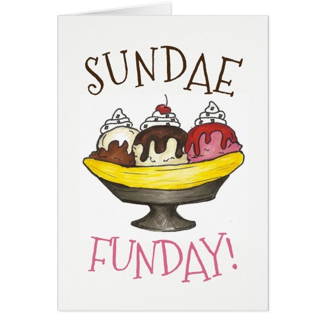 Banana Split Ice Cream Shoppe Sundae Sunday Funday (Frente)
